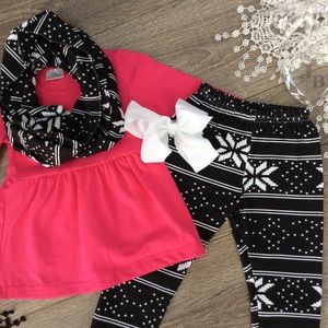 Matching Sets - Boutique Girls 4pc Outfit Matching Sets - Boutique Girls 4pc Outfit